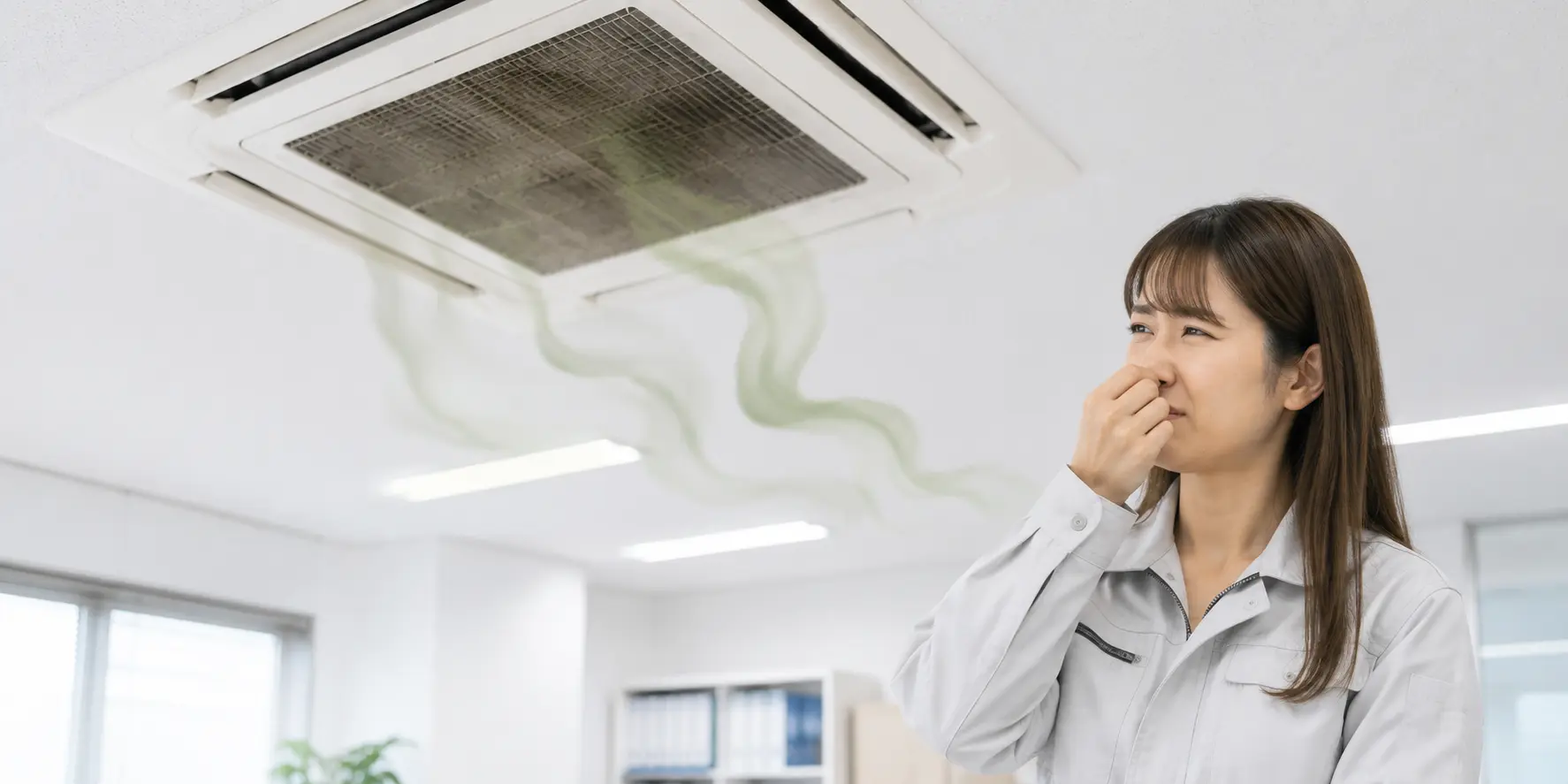 異臭やカビのにおいが気になる
